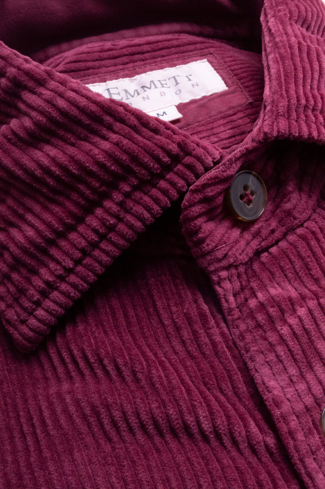 Burgundy Super Soft Cord Shirt – Emmett London