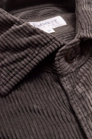 Dark Green Wide Cord Shirt