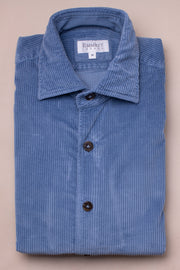 Natural Blue Wide Cord Shirt