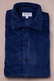 French Blue Wide Cord Shirt