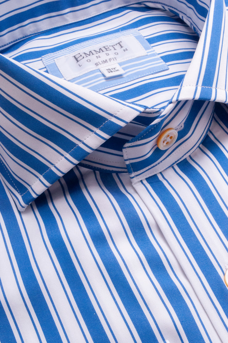 Triple Blue Striped Shirt