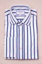 Wide Poplin Striped Shirt
