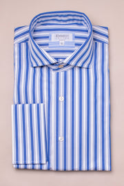 Triple Blue Striped Shirt