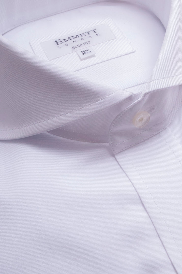 White Twill Cut Away DC Shirt