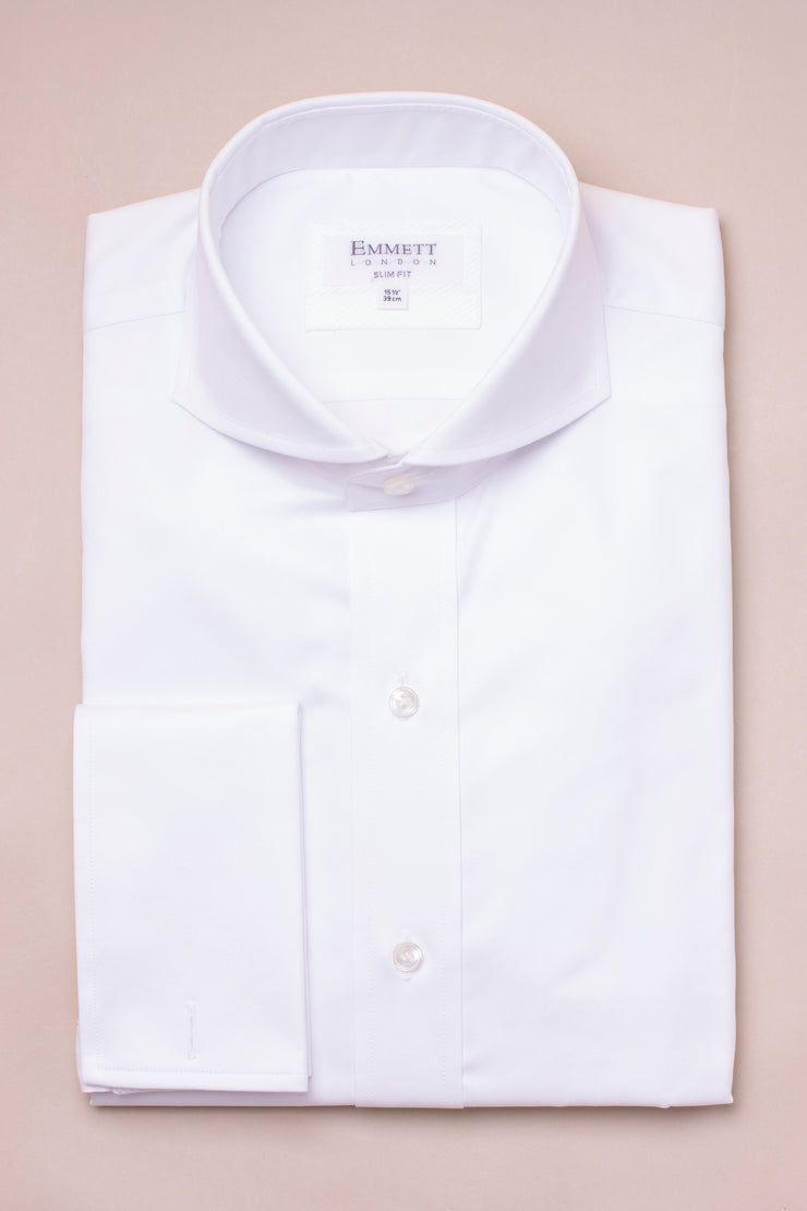 White Twill Cut Away DC Shirt