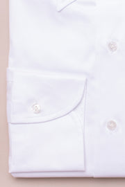White Twill Button Down Shirt