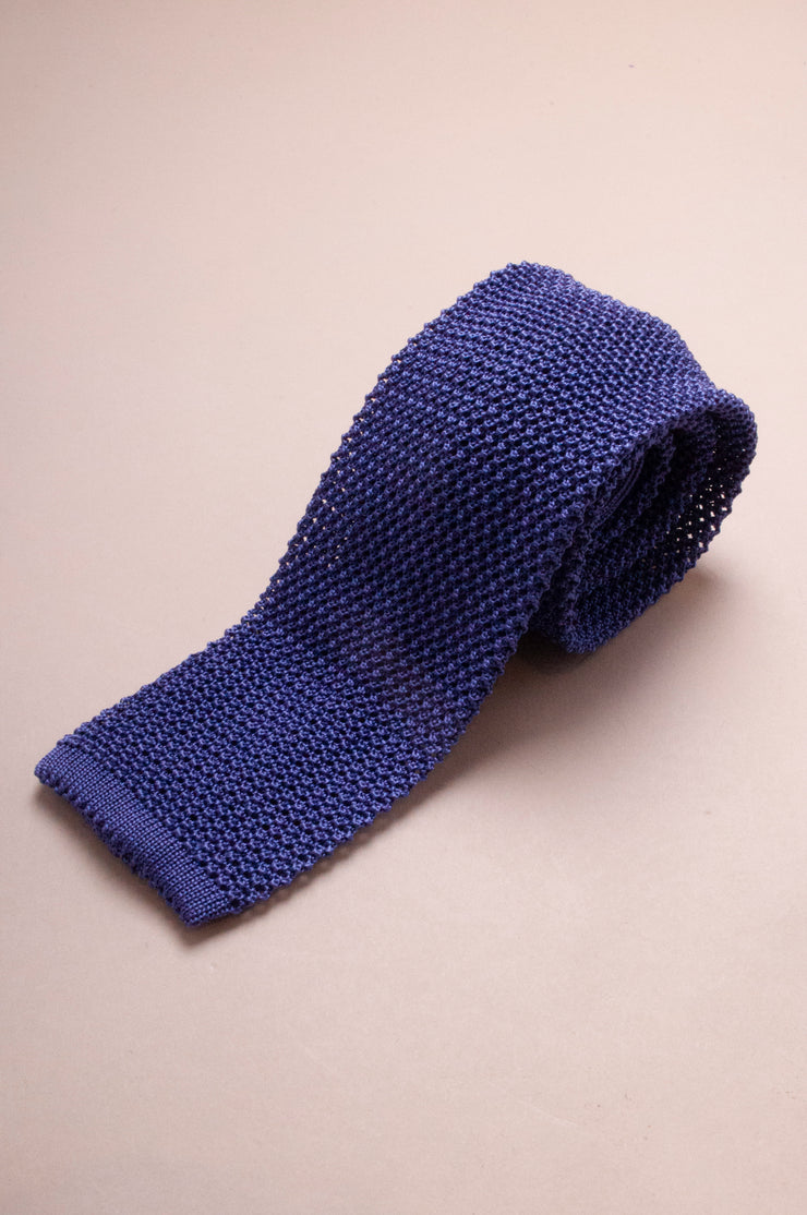 Light Purple Knitted Silk Tie