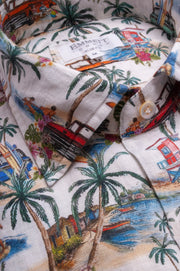 Summer Linen Printed Shirt