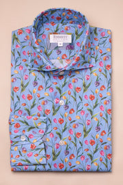Light Blue Flower Shirt