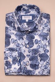 Soft Blues Floral Shirt