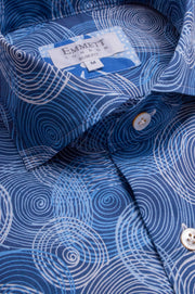 Blue Circle Design Shirt