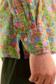 Multi Linen Floral Print Shirt