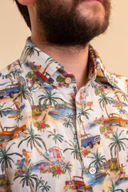 Summer Linen Printed Shirt