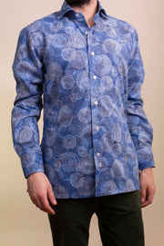 Blue Circle Design Shirt