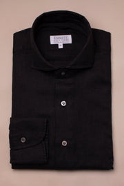 Black Linen Shirt