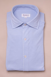 Sky Blue Pique Polo Shirt