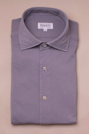 Grey Pique Polo Shirt