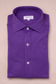 Dark Purple Pique Polo Shirt