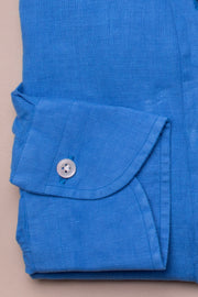 Royal Blue Linen Shirt