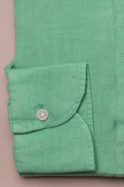 Lime Green Linen Shirt