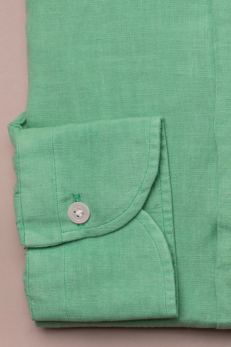 Lime Green Linen Shirt