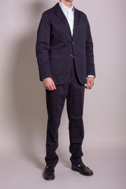 Navy Cotton Trousers
