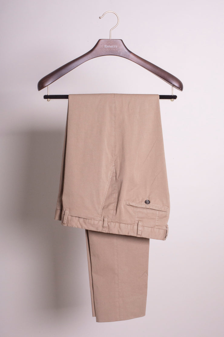 Dark Beige Cotton Trousers