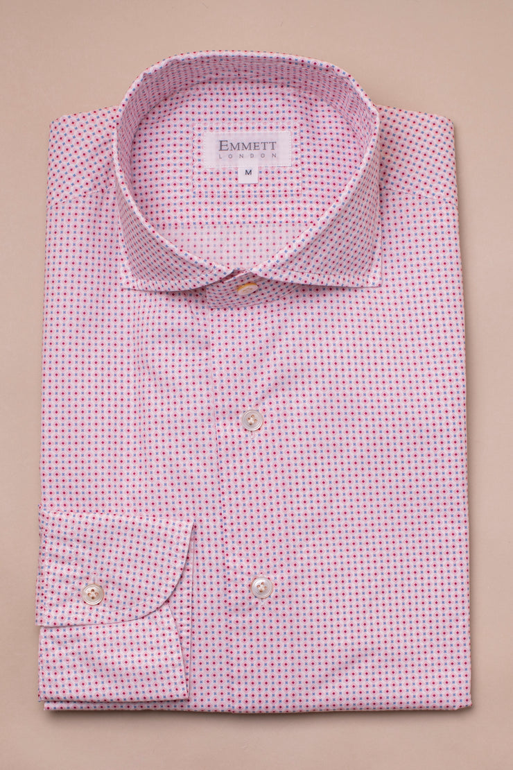 Pink And Blue Dots Shirt
