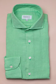 Lime Green Linen Shirt