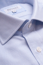Bold Blue Textured Shirt