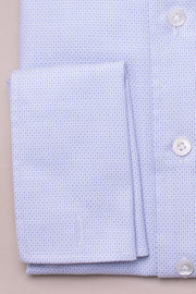 Bold Blue Textured Shirt