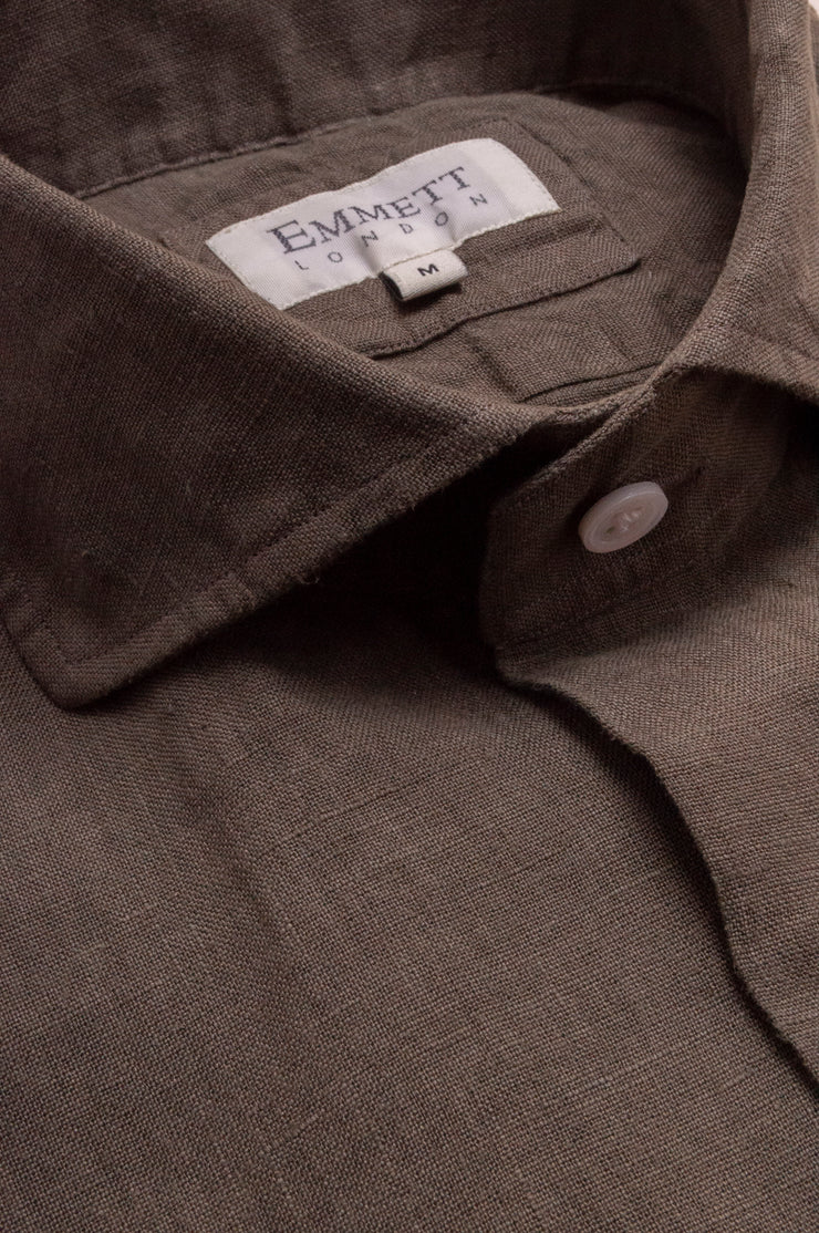 Forest Green Linen Shirt