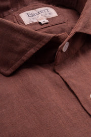 Sahara Brown Linen Shirt