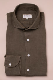 Forest Green Linen Shirt
