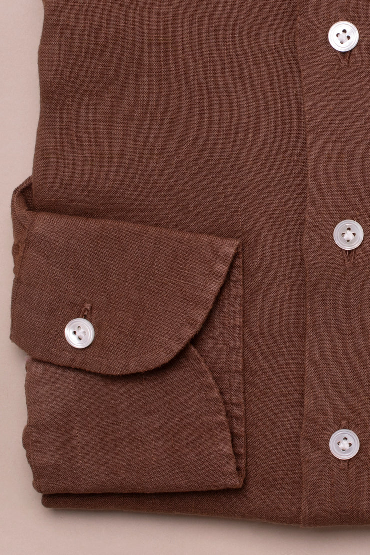 Sahara Brown Linen Shirt