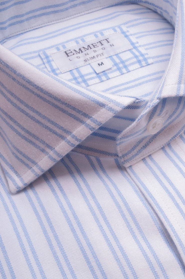 Double Striped Soft Oxford Shirt