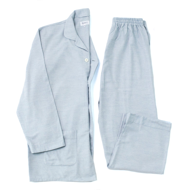 Light Blue Brushed Cotton Pyjamas