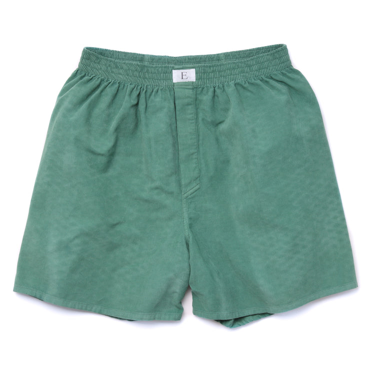 Forest Green Cord Boxer Shorts