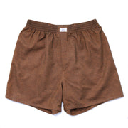 Burnt Orange Brushed Cotton Boxer Shorts