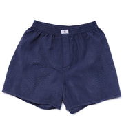 Dark Blue Cord Boxer Shorts