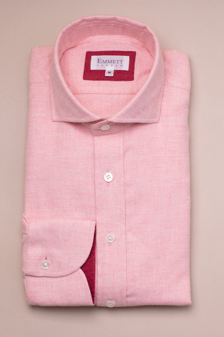 Pink Brushed Cotton Shirt