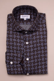 Geometric Brushed Cotton Shirt