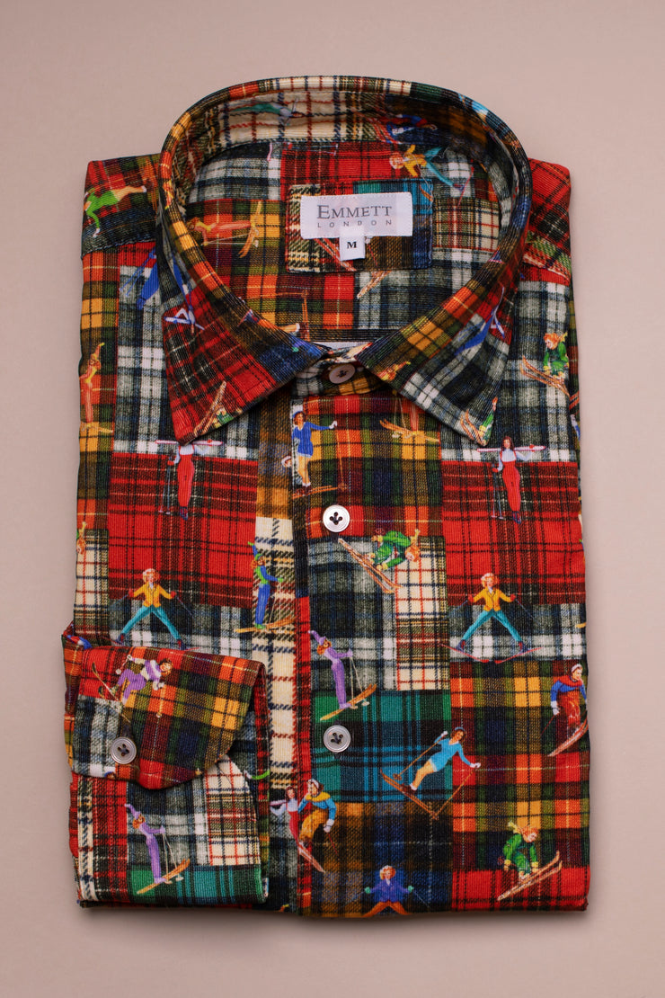 Checked Ski Printed Shirt