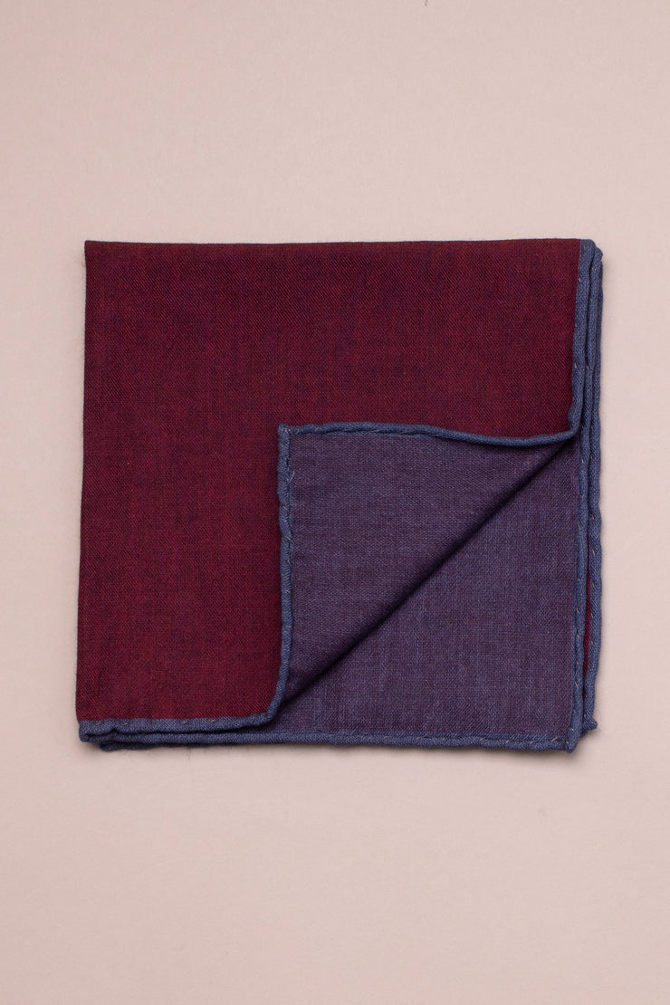 Red Cotton-Wool Pocket Square
