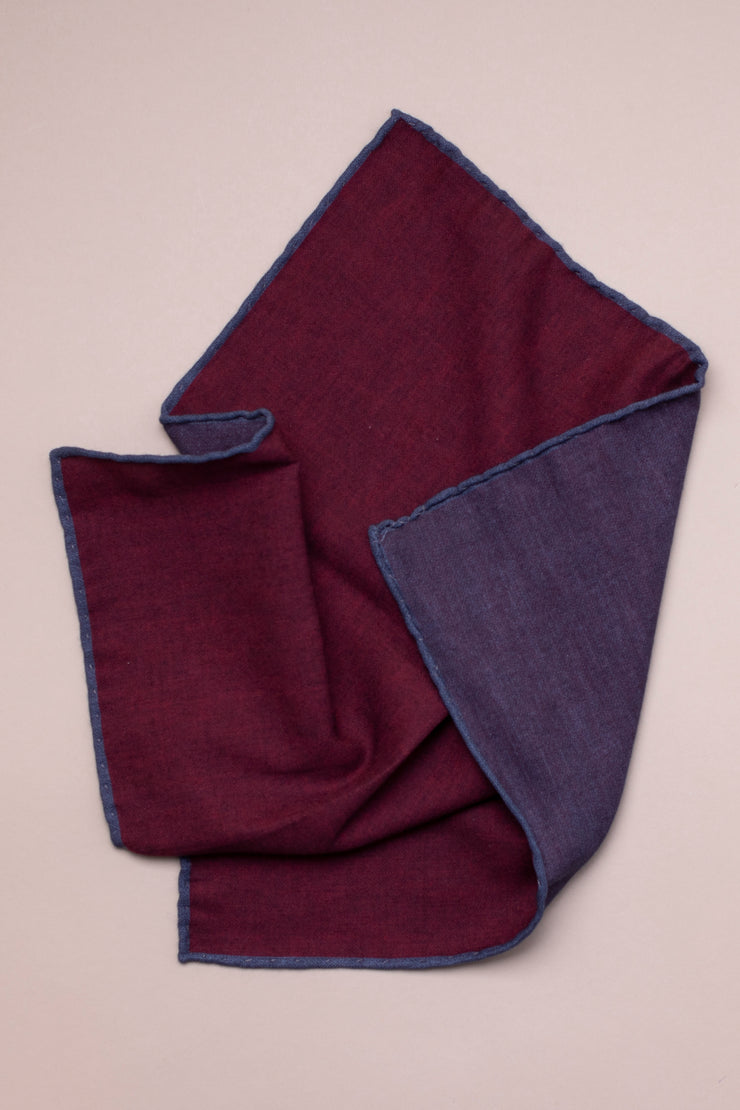 Red Cotton-Wool Pocket Square
