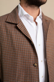 Small Brown Checked Coach Jacket