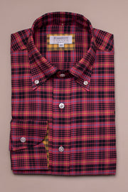 Red Oxford Check Shirt