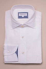 White Seersuckler Stripe Shirt