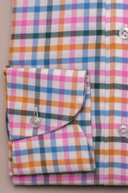 Blue and Pink Soft Check Shirt