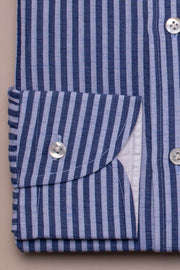 Light Blue Seersucker Stripe Shirt